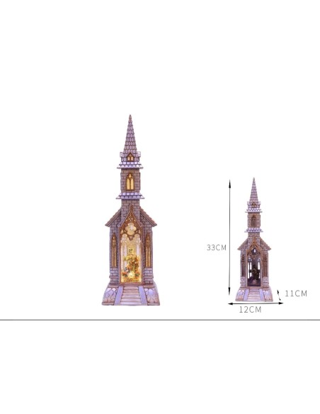 DECORACION IGLESIA NACIMIENTO LED 33CM