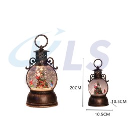 DECORACION BOLA AGUA LED NAVIDAD 20CM