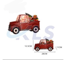 DECORACION COCHE SANTA LED 12,5CM