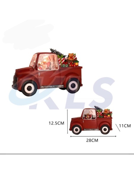 DECORACION COCHE SANTA LED 12,5CM