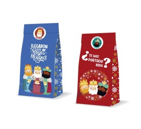 SOBRE REGALO REYES MAGOS 3 UND + ADHESIVOS 20+8X42 CM CM