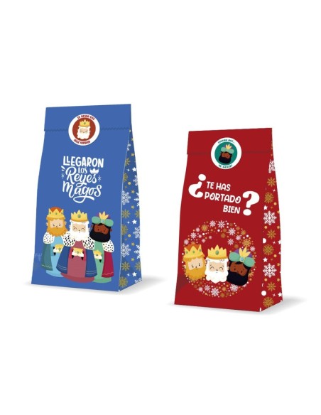 SOBRE REGALO REYES MAGOS 3 UND + ADHESIVOS 20+8X42 CM CM