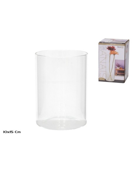 FLORERO TUBO CRISTAL 10X15CM ANAIS