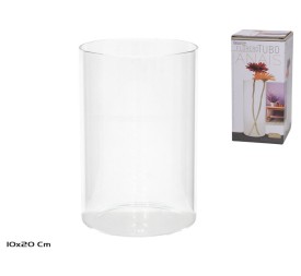 FLORERO TUBO CRISTAL 10X20CM ANAIS