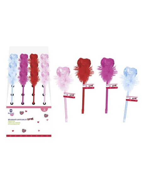 LOVE BOLIGRAFO LENTEJUELAS