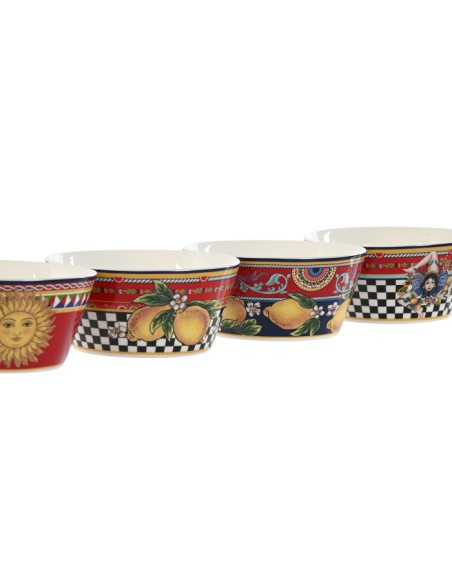 BOL PORCELANA 14X14X6,5 550ML LIMONES 4 SURT