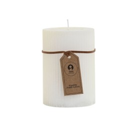 VELA CERA 7X7X710 300GR, 55 HORAS RAYADO BLANCO