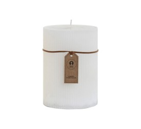 VELA CERA 10X10X14 910GR, 98 HORAS RAYADO BLANCO
