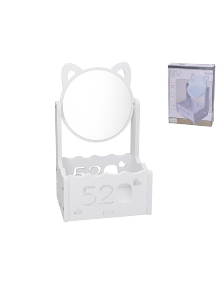 KIT MONTABLE ESPEJO OREJAS CON CESTA