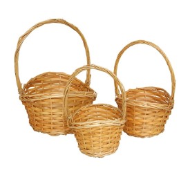 SET 3 CESTOS ALUKA 26X26X38CM