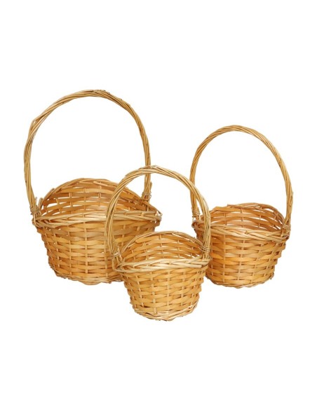 SET 3 CESTOS ALUKA 26X26X38CM