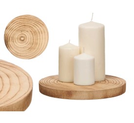 SOPORTE REDONDO MADERA QUEMADA GRD