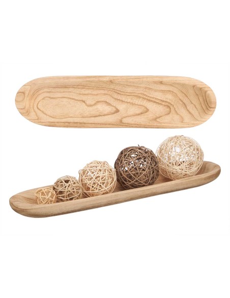 CENTRO MADERA QUEMADA ALARGADA