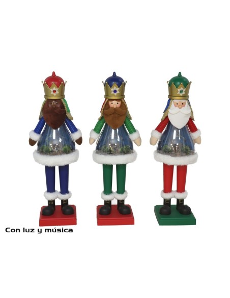 MUÑECO REY MUSICAL 10 LED ERIK 22X17X68CM 3STD