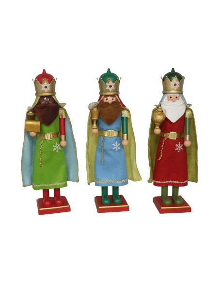 FIGURA REY MAGO 18X14X63CM MULTICOLOR 3STD