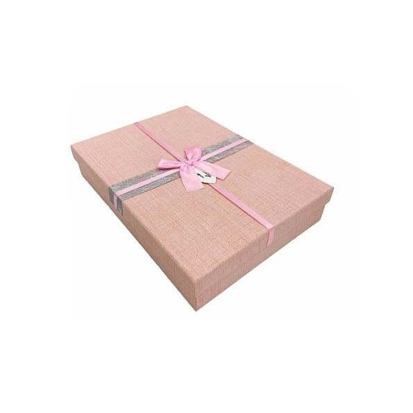 SET 3 CAJAS REGALO 35X25X6.5CM ROSA