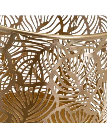 S/2 MACETEROS METAL ORO-BLANCO 21 X 21 X 30 CM (806442)