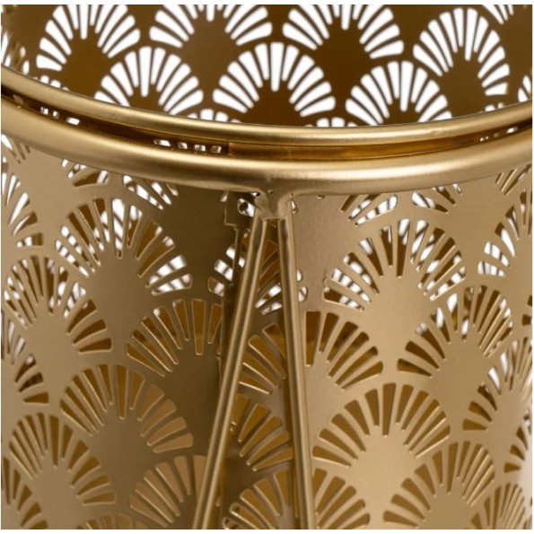 S/2 MACETEROS METAL ORO 22 X 22 X 40 CM (806441)