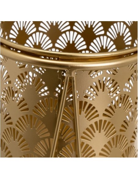 S/2 MACETEROS METAL ORO 22 X 22 X 40 CM (806441)