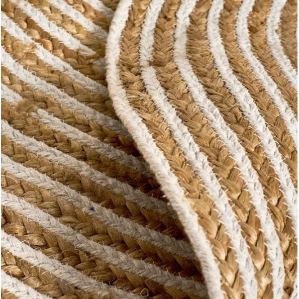 ALFOMBRA NATUR IV YUTE NATURAL 120 X 120 X 1 CM