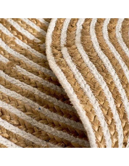 ALFOMBRA NATUR IV YUTE NATURAL 120 X 120 X 1 CM