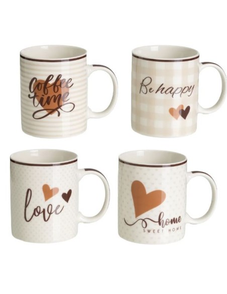 TAZA MUG 340 ML 4/M CERÁMICA 12 X 8 X 9,50 CM
