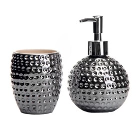 SET BAÑO CERÁMICA PLATA (802109)