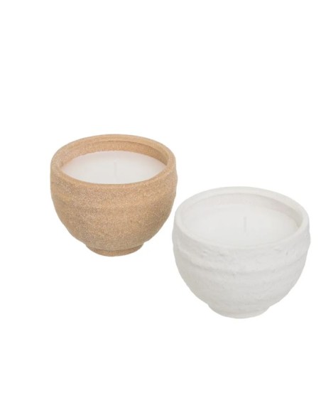 VELA EN TARRO 2/C CERÁMICA 10 X 10 X 7,50 CM