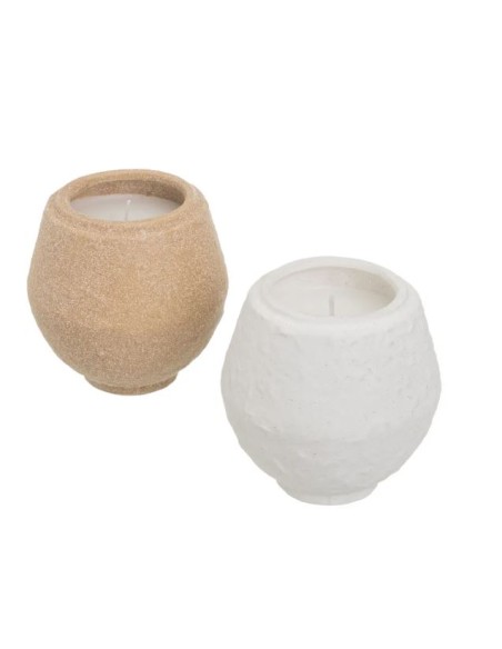 VELA EN TARRO 2/C CERÁMICA 9 X 9 X 9 CM