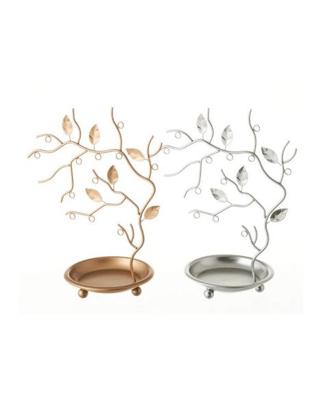 JOYERO CON PLATO 2/C METAL 26 X 17 X 35 CM