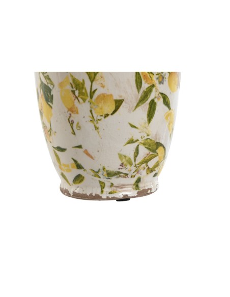 JARRON GRES 13X13X35 LIMONES AMARILLO