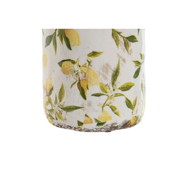 JARRON GRES 15X15X31,5 LIMONES AMARILLO