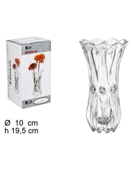 FLORERO VIDRIO MILANO 10X10X19,5CM