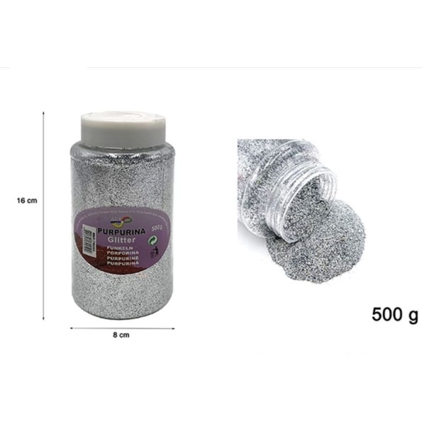 PURPURINA DE BOTE PLATA 500G