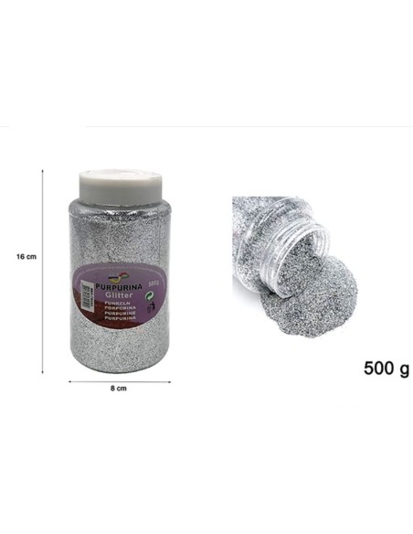PURPURINA DE BOTE PLATA 500G