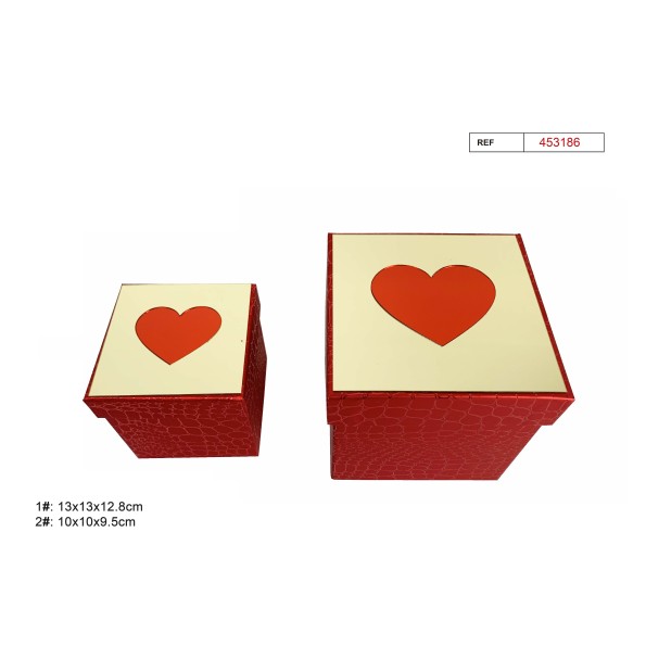 SET 2 CAJAS REGALO 13X13X12.8CM