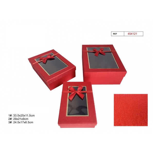 SET 3 CAJAS REGALO 33.5X25X11.5CM