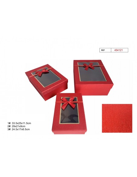 SET 3 CAJAS REGALO 33.5X25X11.5CM