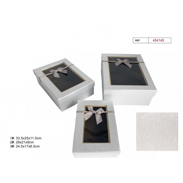 SET 3 CAJAS REGALO 33.5X25X11.5CM (4145)