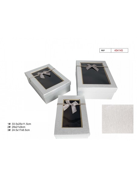 SET 3 CAJAS REGALO 33.5X25X11.5CM (4145)