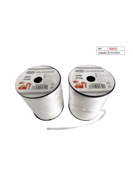 CINTA DE DECORACION  BLANCA 5MMX450M CINTA DE DECORACION  BLANCA 5MMX450M