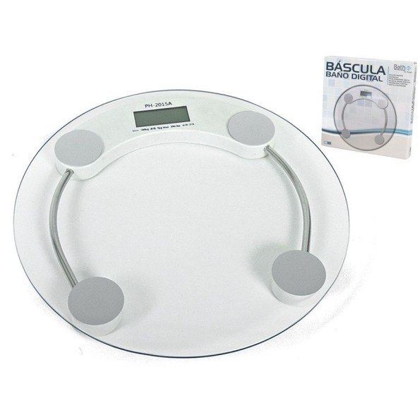 BASCULA BAÑO DIGITAL CRISTAL 3MM GROSOR