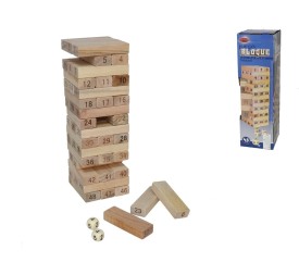 JUEGO BLOQUE  MADERA X48 NATURAL 23X7 CM
