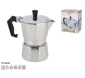 CAFETERA ALUMINIO 3 TAZAS 150 ML