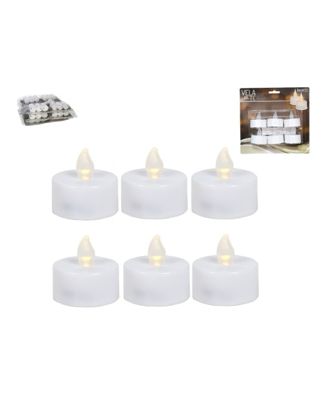 VELAS TE LED X6  4CM -PLASTICO XXXX