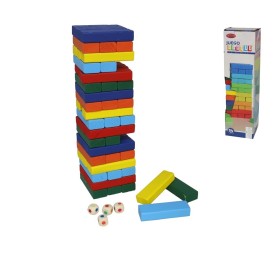 JUEGO BLOQUE MADERA X54 6COL SURT 26X7CM