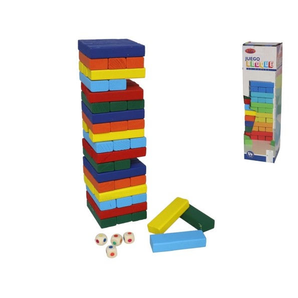 JUEGO BLOQUE MADERA X54 6COL SURT 26X7CM
