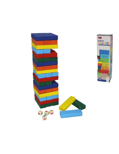 JUEGO BLOQUE MADERA X54 6COL SURT 26X7CM