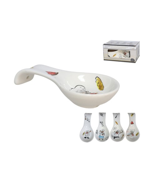 PORTACUCHARAS CERAMICA 8X3X16CM 4 SURTIDOS