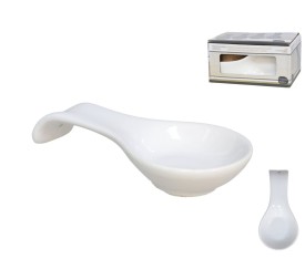PORTACUCHARAS CERAMICA 8X3X16CM BLANCO
